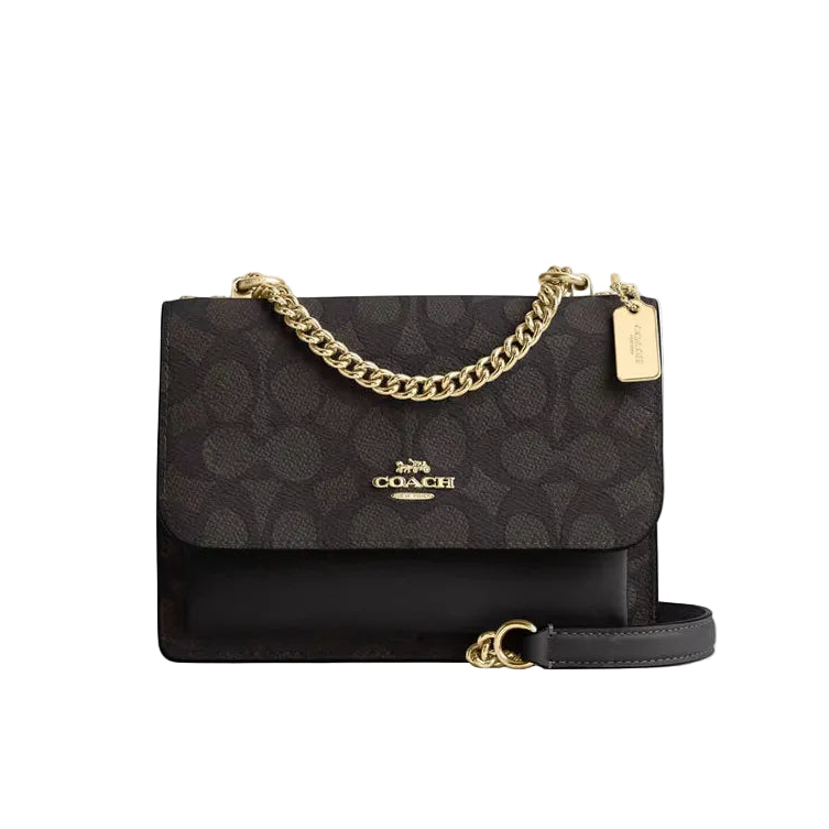 Coach Mini Klare Crossbody Bag In Signature Canvas 'Signature Canvas Gold Walnut Black'