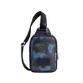 Coach Racer Sling Pack In Signature Camo Print 'Signature Canvas Silver Blue Multi'