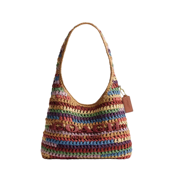 Coach Brooklyn Shoulder Bag 28 'Straw Brass Multi'