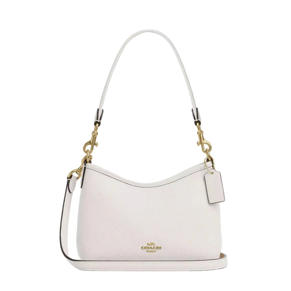 Coach Laurel Small Shoulder Bag 'Pebbled Leather Gold Chalk'