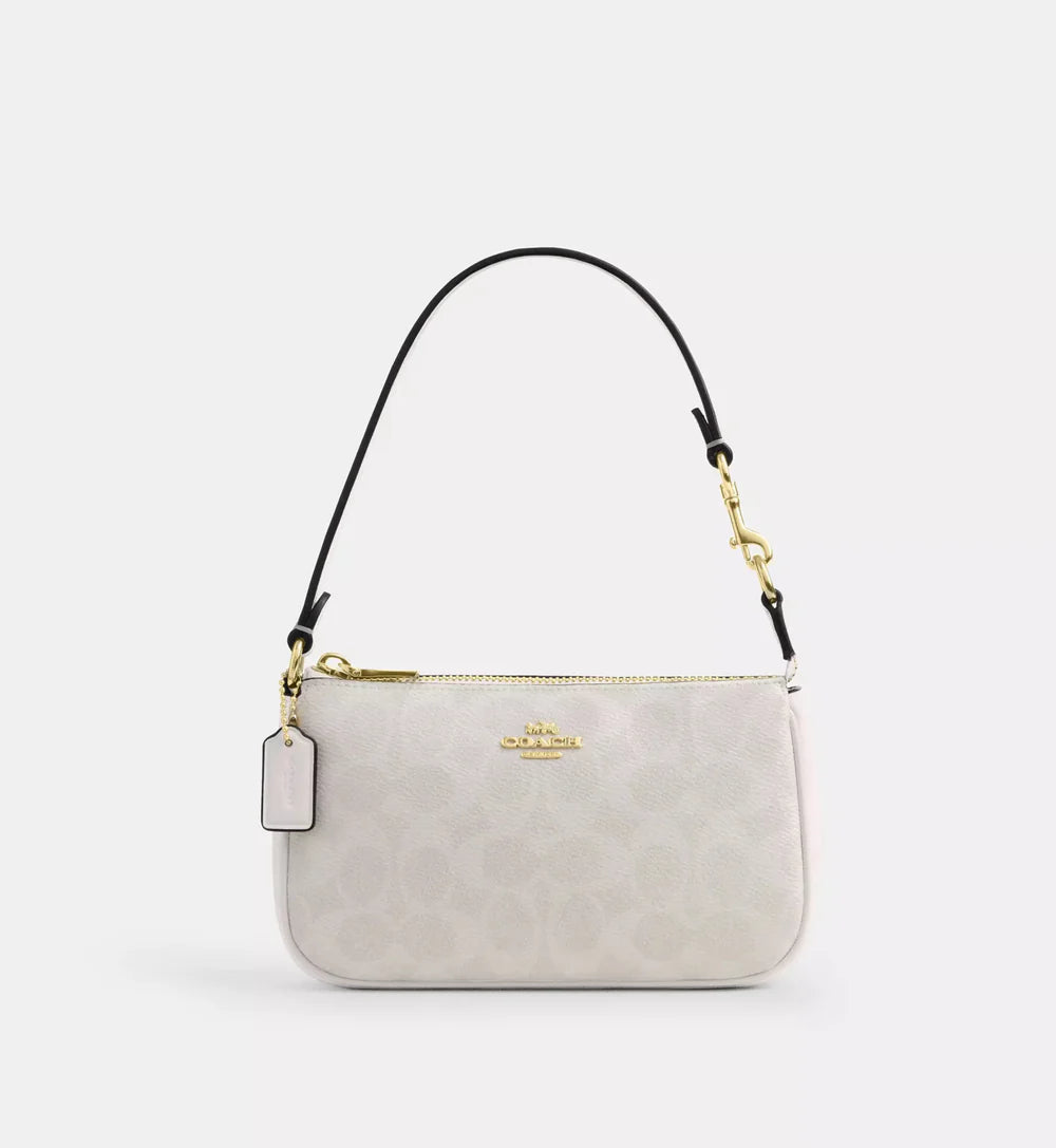 Coach Nolita 19 In Signature Canvas 'Signature Canvas Gold White Chalk'