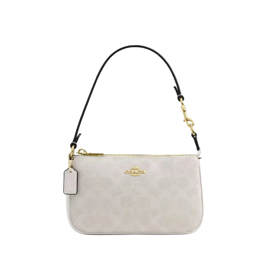 Coach Nolita 19 In Signature Canvas 'Signature Canvas Gold White Chalk'