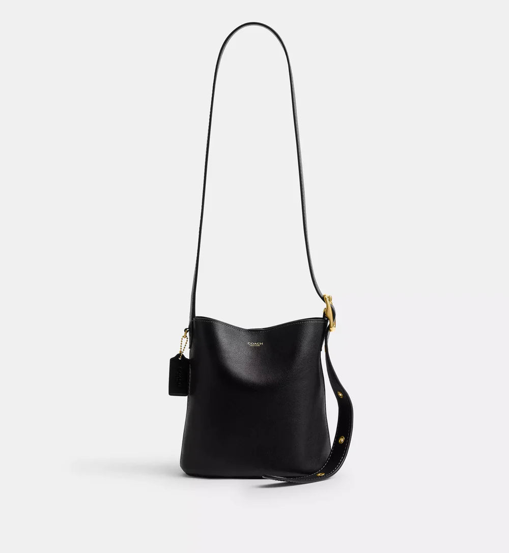Coach Bleecker Bucket Bag 21 'Smooth Leather Brass Black'