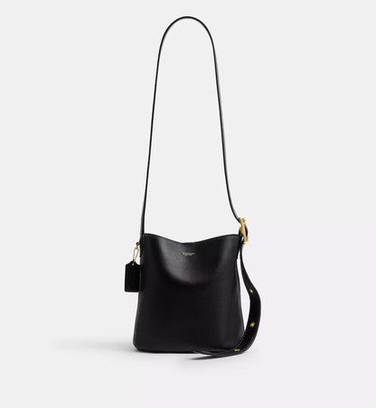 Coach Bleecker Bucket Bag 21 'Smooth Leather Brass Black'