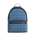 Coach Taylor Backpack In Signature Denim 'Denim Silver Denim'
