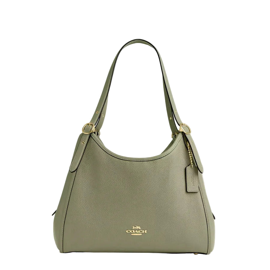 Coach Erin Shoulder Bag 'Pebbled Leather Gold Pistachio'