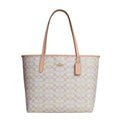 Coach City Tote Bag In Pretty Signature Canvas 'Signature Canvas Chalk Pink'