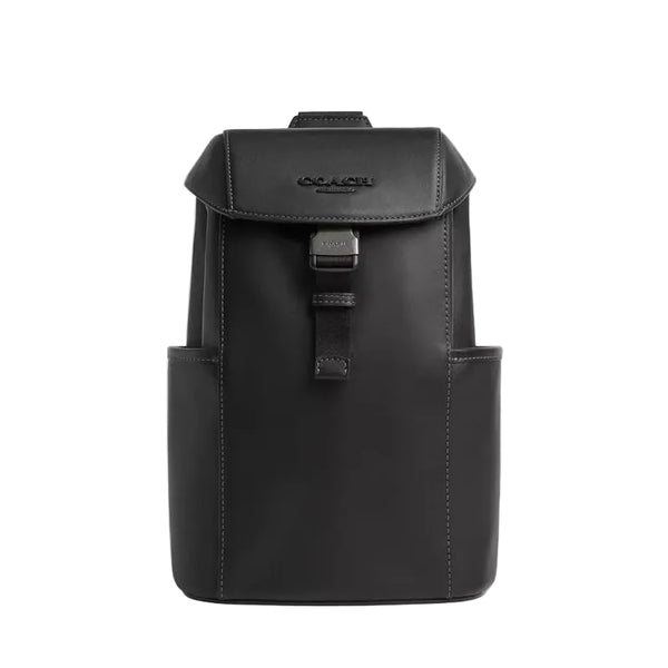 Coach Racer Pack 'Smooth Leather Gunmetal Black'