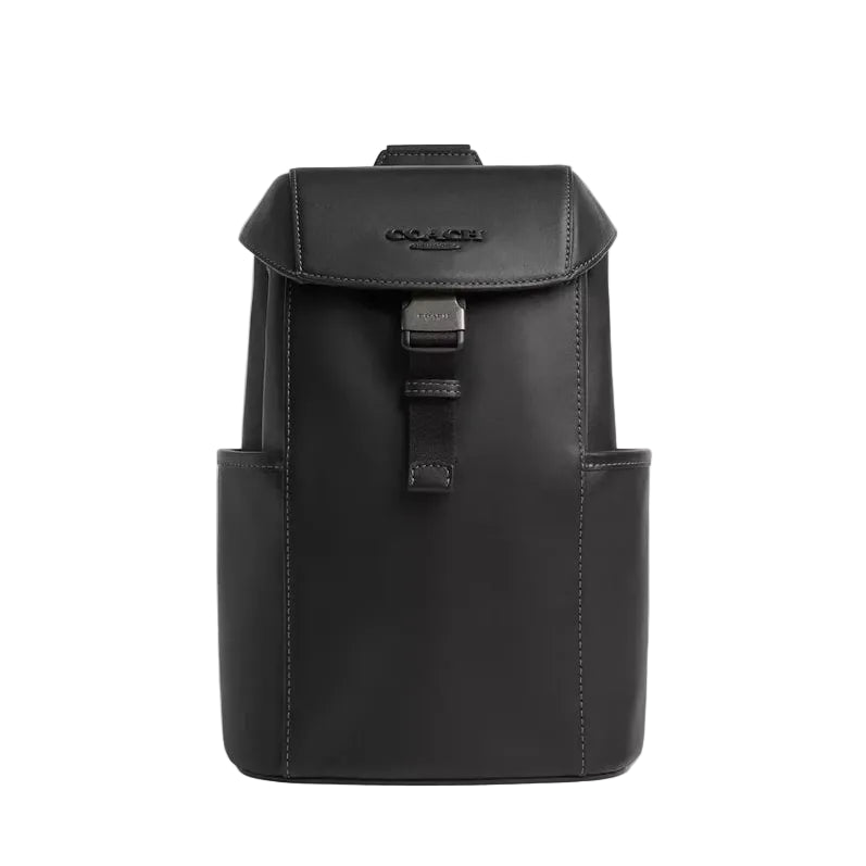 Coach Racer Pack 'Smooth Leather Gunmetal Black'