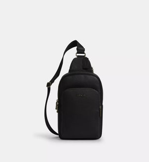 Coach Ethan Pack 'Pebbled Leather Gunmetal Black'