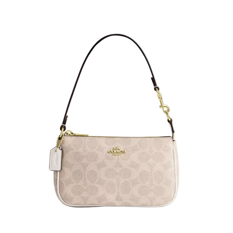Coach Nolita 19 In Signature Canvas 'Signature Canvas Gold Sand Chalk'