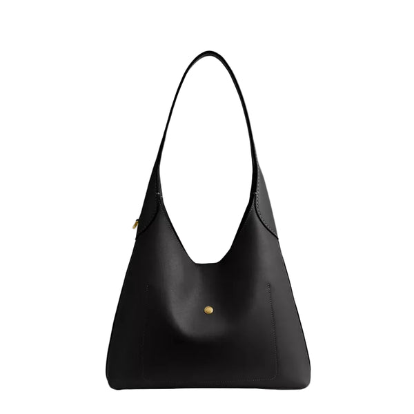 Coach Brooklyn Shoulder Bag 28 'Natural Grain Leather Brass Black'