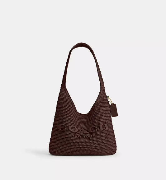 Coach Brooklyn Shoulder Bag 28 'Straw Brass Maple'