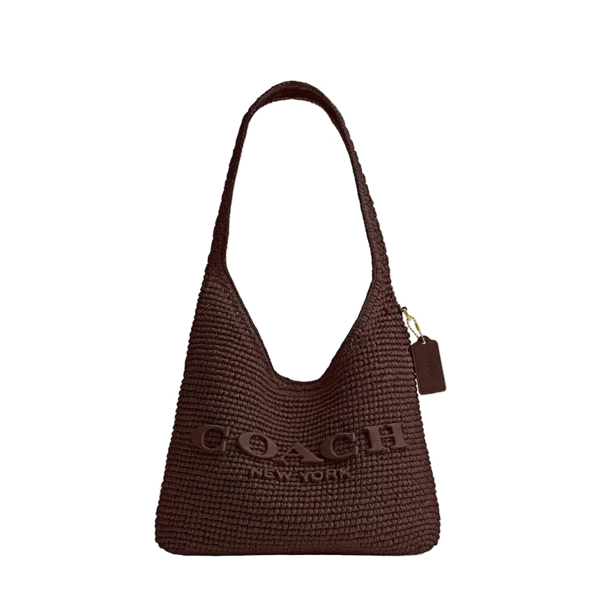 Coach Brooklyn Shoulder Bag 28 'Straw Brass Maple'