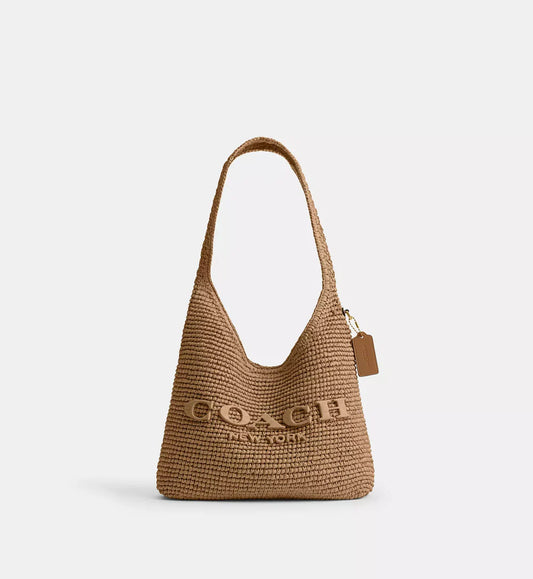 Coach Brooklyn Shoulder Bag 28 'Straw Brass Natural'