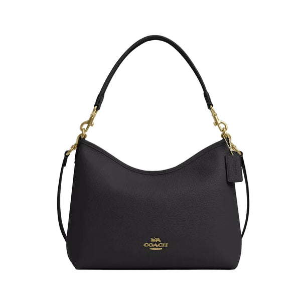 Coach Laurel Shoulder Bag 'Pebbled Leather Gold Black'