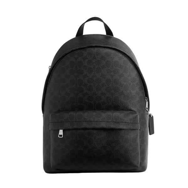 Coach Taylor Backpack In Ombre Signature Canvas 'Signature Canvas Silver Black Signature'