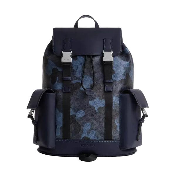 Coach Clark Backpack In Signature Camo Print 'Signature Canvas Silver Black Multi'