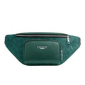 Coach Racer Small Belt Bag In Signature Canvas 'Signature Canvas Silver Sea Green'