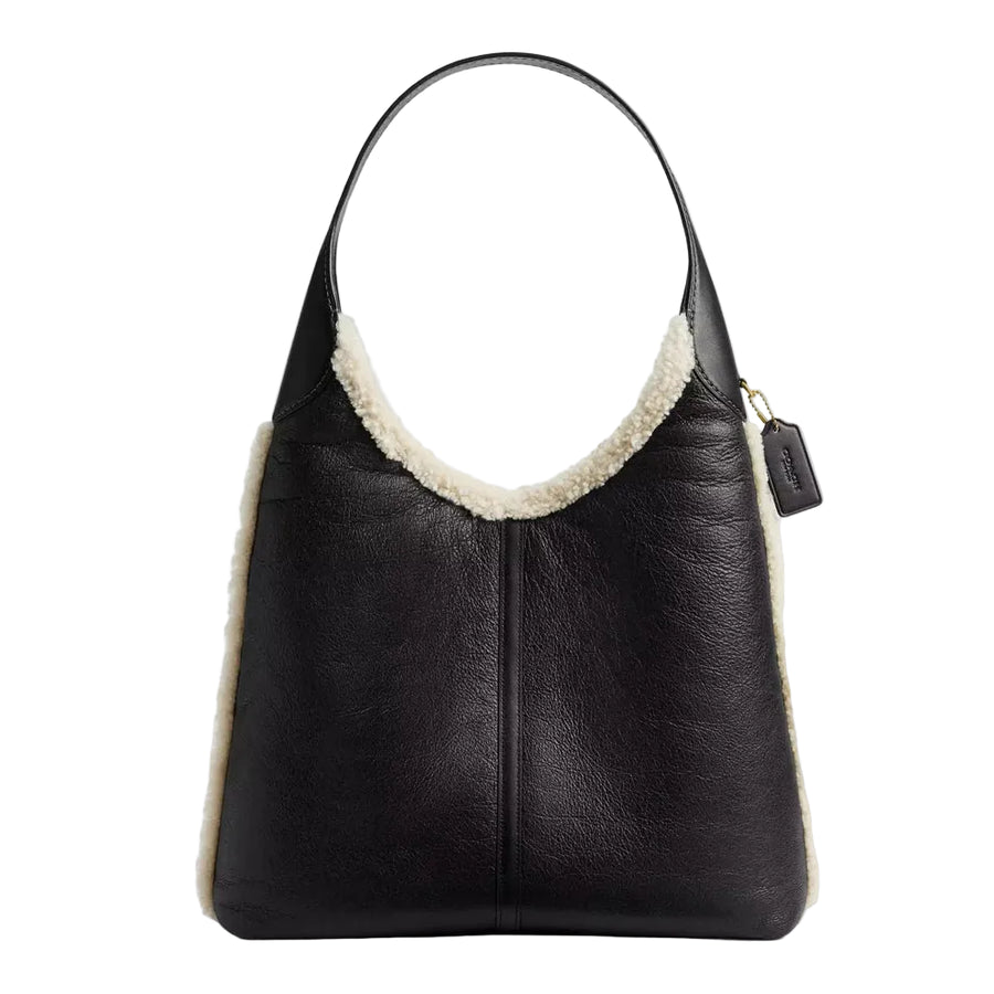 Coach Brooklyn Shoulder Bag 39 In Shearling 'Shearling Brass Black Natural'