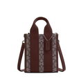 Coach Smith Mini Tote Bag In Signature Jacquard 'Signature Jacquard Silver Oak Maple'