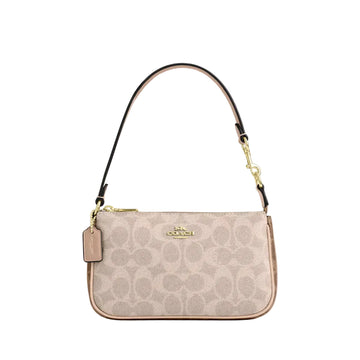 Coach Nolita 19 In Blocked Signature Canvas 'Signature Canvas Gold Sand Tan'