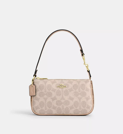 Nolita 19 In Blocked Signature Canvas 'Signature Canvas Gold Sand Tan'
