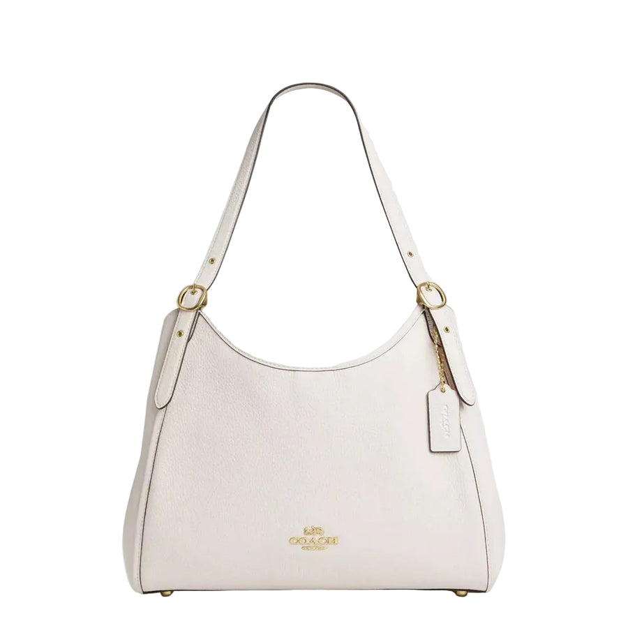 Coach Erin Shoulder Bag 'Pebbled Leather Gold Chalk'
