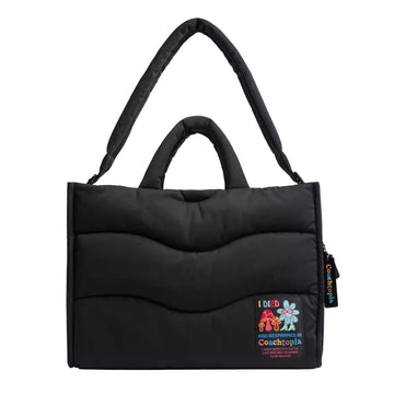 Coach Coachtopia Loop Tote With Wavy Quilting 'Recycled Polyester Black 2'