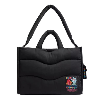 Coach Coachtopia Loop Tote With Wavy Quilting 'Recycled Polyester Black 2'