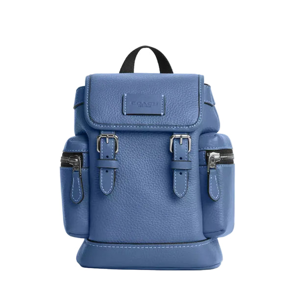 Coach Sprint Sling Pack 'Pebbled Leather Silver Light Denim'