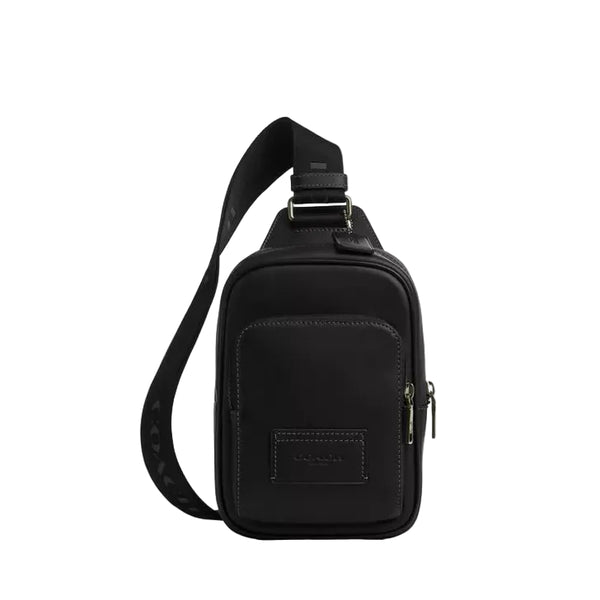 Coach Racer Sling Pack 'Smooth Leather Gunmetal Black'