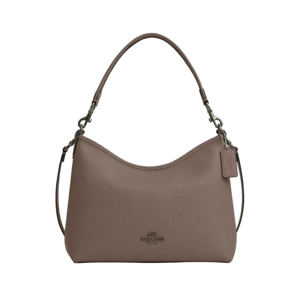 Coach Laurel Shoulder Bag 'Pebbled Leather Gunmetal Dark Stone'