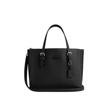 Coach Mollie Tote Bag 25 'Leather Silver Black'