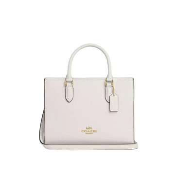 Coach Maggie Small Tote Bag 'Pebbled Leather Gold Chalk'