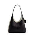 Coach Brooklyn Shoulder Bag 28 In Shearling ' Shearling Brass Black Natural'