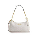Coach Teri Shoulder Bag In Signature Canvas 'Signature Canvas Gold White Chalk'