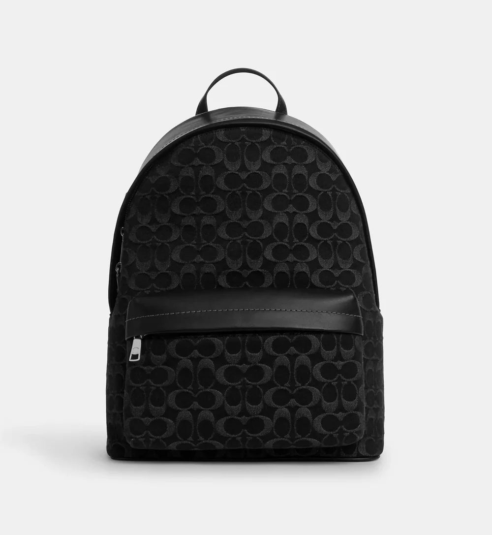 Coach Taylor Backpack In Signature Denim 'Denim Silver Black'