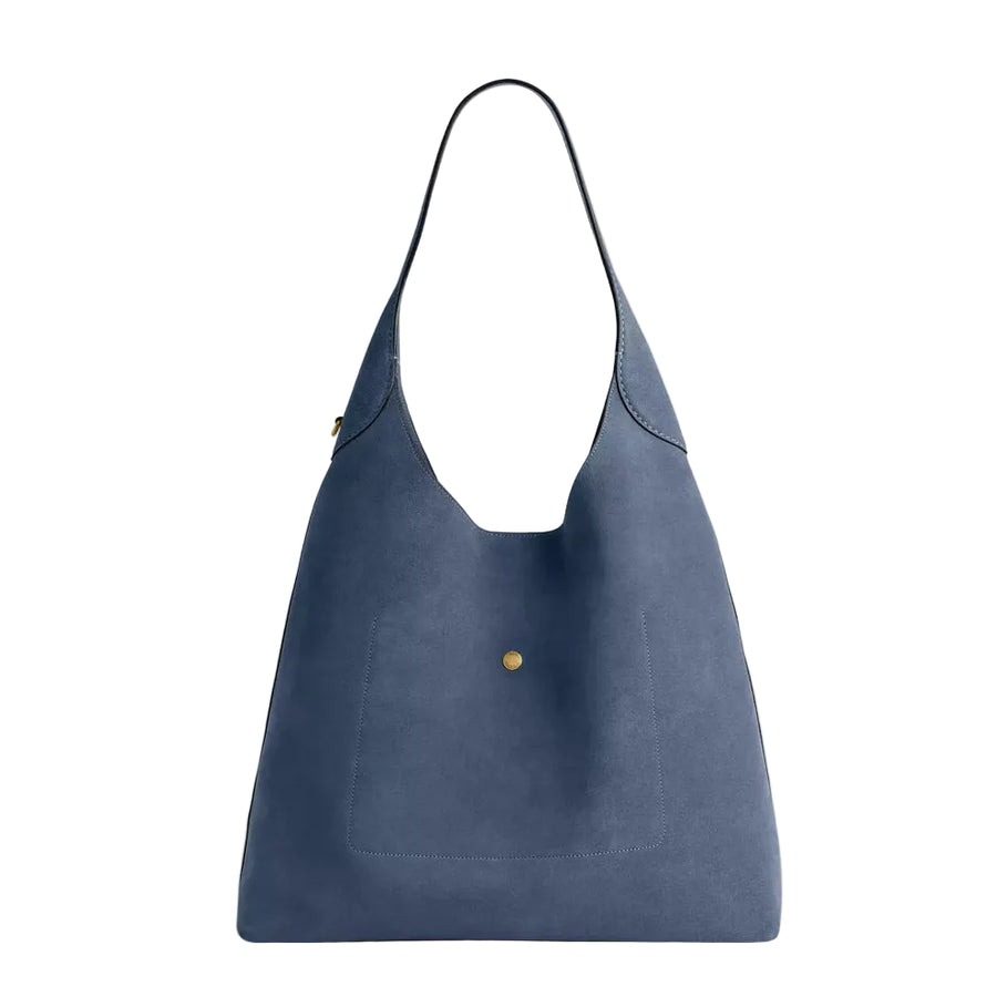 Coach Brooklyn Shoulder Bag 39 'Suede Brass Light Denim'