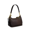 Coach Teri Shoulder Bag With Floral Applique 'Smooth Leather Gold Maple'