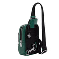 Coach Racer Sling Pack In Signature Canvas With Charms 'Signature Canvas Silver Sea Green'