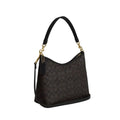 Coach Laurel Shoulder Bag In Signature Canvas 'Signature Canvas Gold Walnut Black'