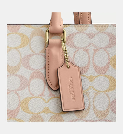 Coach Maggie Tote Bag In Pretty Signature Canvas 'Signature Canvas In Chalk Pink'