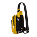 Coach Racer Sling Pack In Signature Canvas With Charms 'Signature Canvas Silver Canary'
