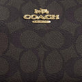 Coach Teri Mini Crossbody Bag In Signature Canvas 'Signature Canvas Gold Walnut Black'