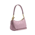 Coach Teri Shoulder Bag With Quilting 'Crinkle Leather Gold Carnation'