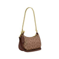 Coach Teri Mini Crossbody Bag In Signature Canvas 'Signature Canvas Gold Tan Brown'