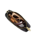 Coach Teri Shoulder Bag With Quilting 'Crinkle Leather Gold Black'