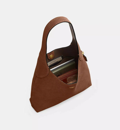 Coach Brooklyn Shoulder Bag 28 'Suede Brass Clay'
