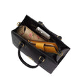 Coach Maggie Small Tote Bag In Signature Leather 'Smooth Leather Gold Black'